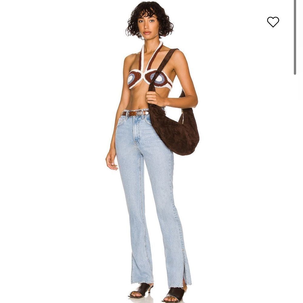 NWT GRLFRND Harlow High Rise Boot Slit Jeans